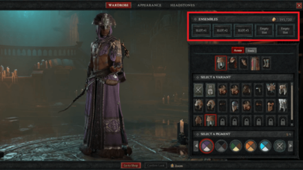 Diablo 4 - Select an Ensemble Slot