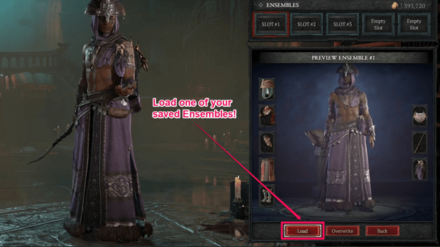 Diablo 4 - Load a Saved Ensemble