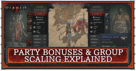 Diablo 4 - Party Bonuses and Group Scaling Explained