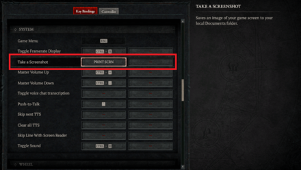 Diablo 4 - Press the Print Screen Button In-Game