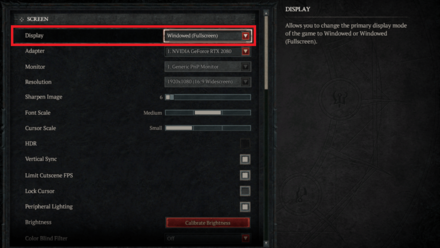 Diablo 4 - Enable Fullscreen Mode