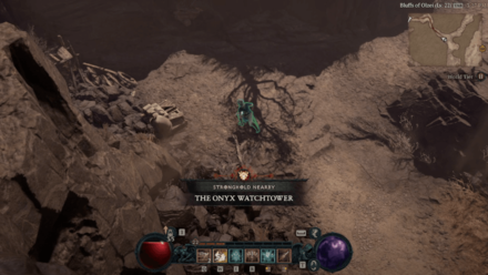Diablo 4 - The Onyx Watchtower Dry Steppes The Onyx Watchtower Map