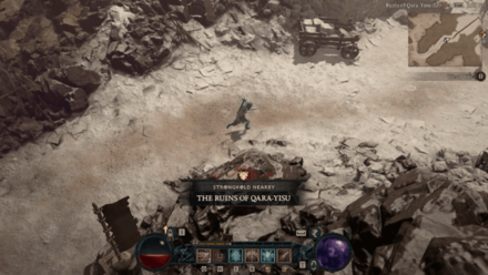 Diablo 4 - Ruins of Qara-Yisu Dry Steppes Ruins of Qara-Yisu Map