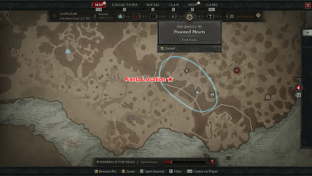 Diablo 4 Poisoned Hearts - Find Aneta