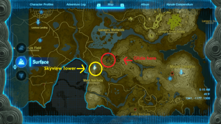 Tears of the Kingdom - Sahasra Slope Skyview Tower