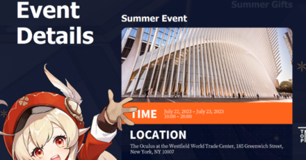 Genshin - Summer Festival 2023 - summer festival program