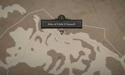 Diablo 4 - Altar of Lilith #26 Fractured Peaks Seat of the Heavens Map