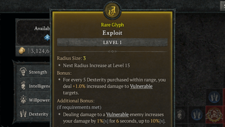 Diablo 4 - Exploit Glyph