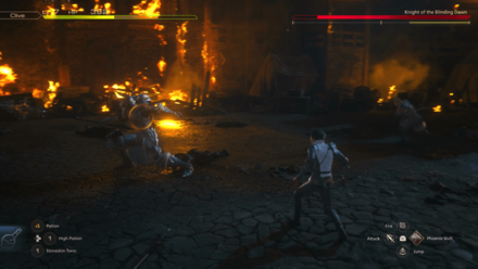 FF16 - Knight of the Blinding Dawn Boss Fight