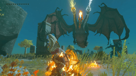 Zelda TotK - King Gleeok Necluda Sky