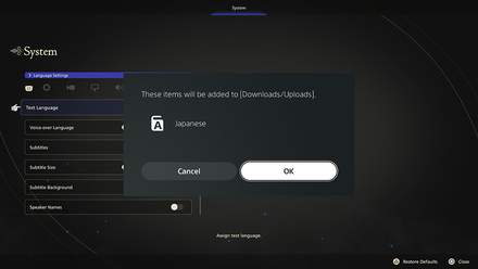 Final Fantasy 16 - Language App Data