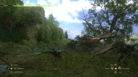 FF16 - Use Lunge on Dragon Aevis