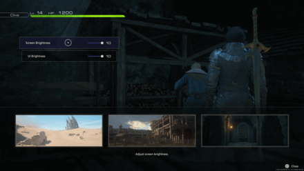 FF16 - Adjust Screen Brightness Step 2