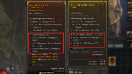 Diablo 4 - Higher Rarities Can Hold More Affixes