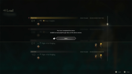 Final Fantasy 16 - Demo Completed Saved Data