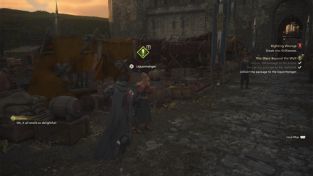 FF16 - Deliver the package to the liquormonger