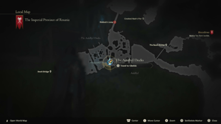 FF16 - The Auldhyl Docks Local Map