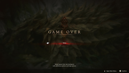 Final Fantasy 16 - Game Over Screen