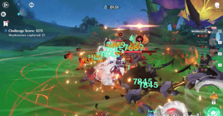 Genshin - How to Capture Weaknesses in The Restrictions of Fungal Vision - Wanderer Normal ATK.mode:show