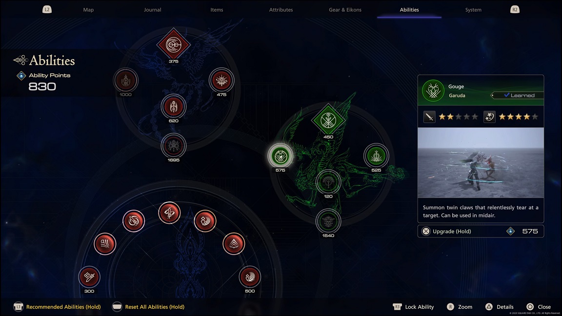 FF16 - Eikonic abilities