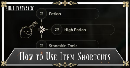 How to Use Item Shortcuts