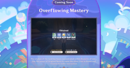 Genshin - Overflowing Mastery 3.8