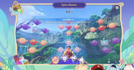 Genshin Impact Veluriyam Mirage Map - Spino Blaster Minigame