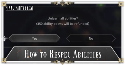 How to Respec Abilities