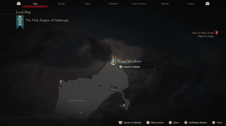 FF16 - Royal Meadows Local Map