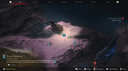 FF16 - Royal Meadows World Map