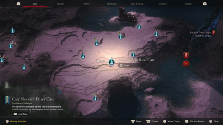 FF16 - Caer Norvent River Gate World Map