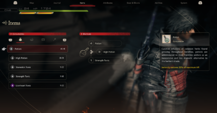 FF16 - Heal from Item Menu