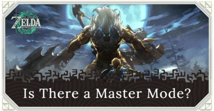 Tears of the Kingdom TOTK - Is There a Master Mode