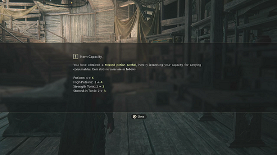 FF16 - Consumable inventory increased