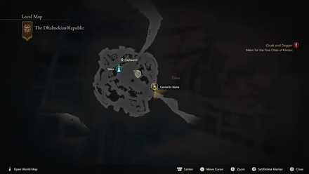 FF16 Carved in Stone Map Location