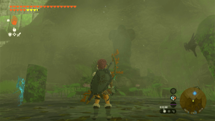 Spring of Courage Statue Overworld