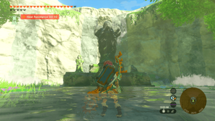 Spring of Power Statue Overworld