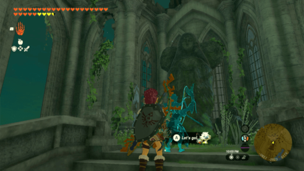 Temple of Time Ruins Statue Overworld