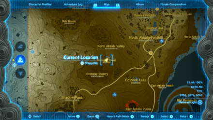 Spring of Power Statue Map