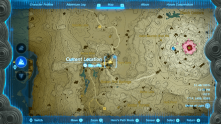 Goron City Statue Map