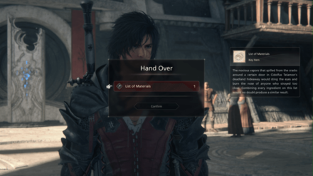 FINAL FANTASY 16 - Bolts from the Blue - Submit Materials to Charon.png