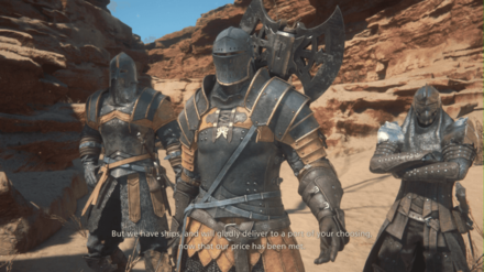 FINAL FANTASY 16 - Riddle of the Sands - Meet with the Soldiers