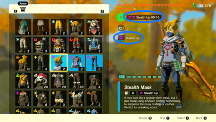 Tears of the Kingdom TOTK - Get Stealth Up