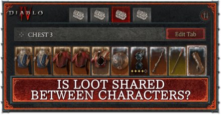 Diablo 4 - Is Loot Shared Between Characters