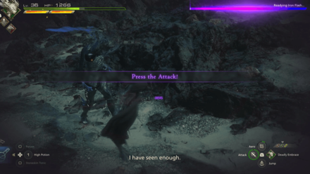 FF16 - Focus on Evading During Iron Flash