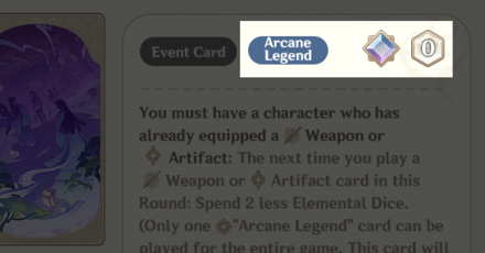 Genshin Impact Version 3.8 New Event Card Category