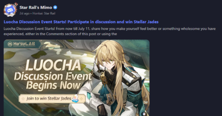 Honkai Star Rail - What is a Discussion Event