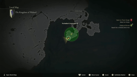 FF16 - Searched for a forked white tree