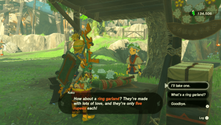 Tears of the Kingdom TOTK - Ring Garland Overworld