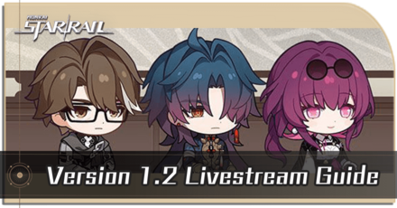 Honkai Star Rail - 1.2 Livestream Schedule Guide